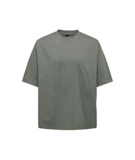 Camiseta Only & Sons millenium Ovz Homem Castor Gray