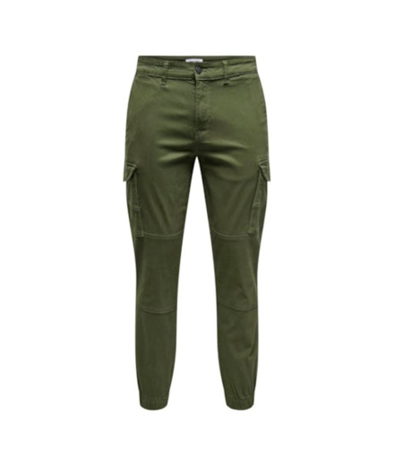Calça Only & Sons carter Life Cargo Cuff 0013 Olive Night...