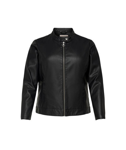 Casaco Only Carrobber Faux Leather Black Mulher