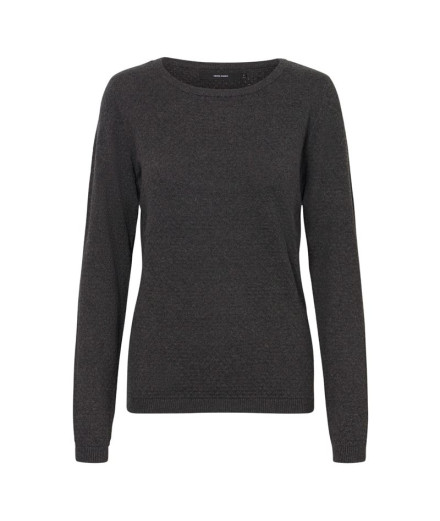 Moletom Blusa Vero Moda caretructure O-Neck Blou Melange...