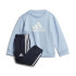 Conjunto adidas Infantil Badge Of Sport Logo Jogger Azul/branco