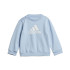 Conjunto adidas Infantil Badge Of Sport Logo Jogger Azul/branco
