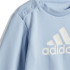 Conjunto adidas Infantil Badge Of Sport Logo Jogger Azul/branco