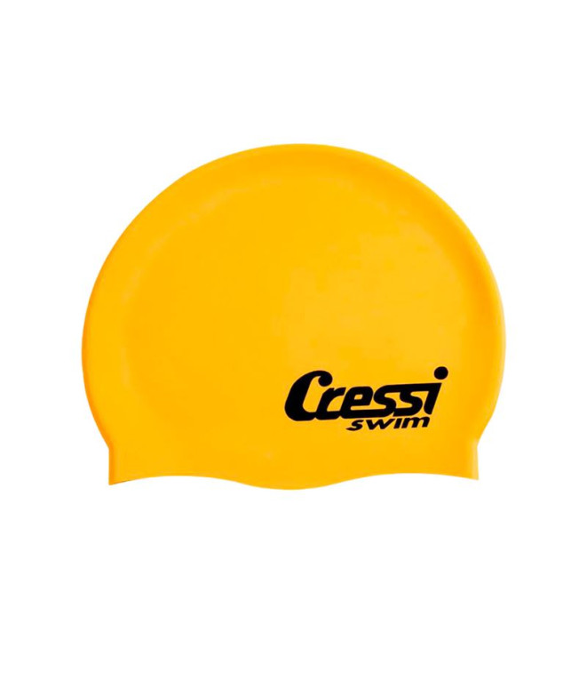 Boné de natação Cressi Silicone Infantil Amarelo