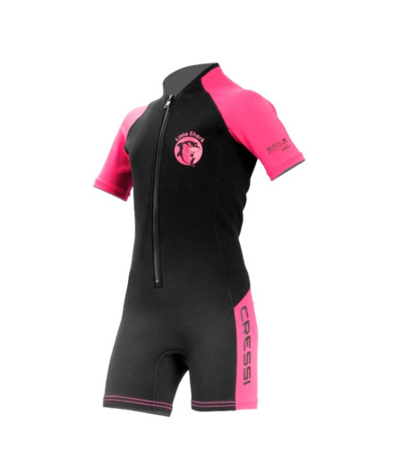Traje de mergulho Cressi Little Shark 2mm Rosa Infantil
