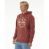 Moletom Rip Curl Homem Capuz agrafador Bordeaux