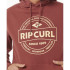 Moletom Rip Curl Homem Capuz agrafador Bordeaux