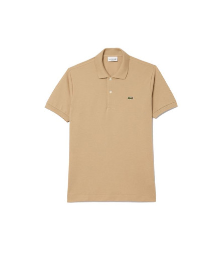 Polo Lacoste Camisa de noite Col Bord-Cotes Bege