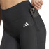 Malhas Fitness adidas Mulher de Optime Essentials Stash Pocket Full Length Preto