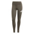 Malhas Fitness adidas Mulher by Train Essentials Big Logo Full Length Verde azeitona