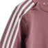 Conjunto adidas Set Infantil Jogger Essentials com 3 riscas cor-de-rosa