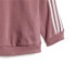 Conjunto adidas Set Infantil Jogger Essentials com 3 riscas cor-de-rosa