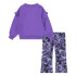 Conjunto Nike Set Menina Corte fresco Dolman Ruffle Preto