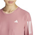 Camiseta Running adidas Mulher manga comprida cor-de-rosa da Own The Run