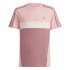 Camiseta adidas Infantil Tiberio 3 Bandas Colorblock Rosa