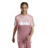 Camiseta adidas Infantil Tiberio 3 Bandas Colorblock Rosa