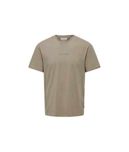 Camiseta Only & Sons Onslevi Life Reg Texto Desert Taupe...