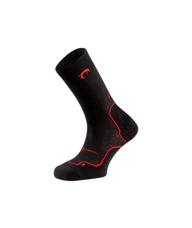 Meias de Trail Lurbel Ursus Five Preto/Vermelho