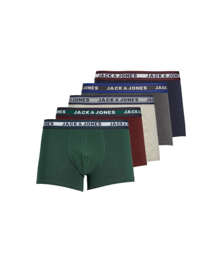 Cuecas Pack Homem Jack And Jones Jacoliver 5 Melange...