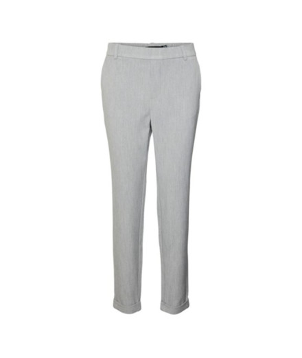 Calça Vero Moda maya Looseolid Cinza claro Melange Mulher