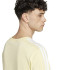 Camiseta adidas Homem Camisola simples Essentials com 3 riscas Amarelo
