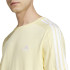Camiseta adidas Homem Camisola simples Essentials com 3 riscas Amarelo