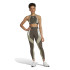 Malhas Fitness adidas Mulher from Techfit 7/8 Colorblock Verde azeitona