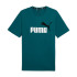 Camiseta Casual de Puma Ess+ 2 Col Logo Homem