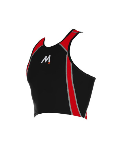 Biquíni Natação Mosconi Top de Triatlo Preto - Vermelho...