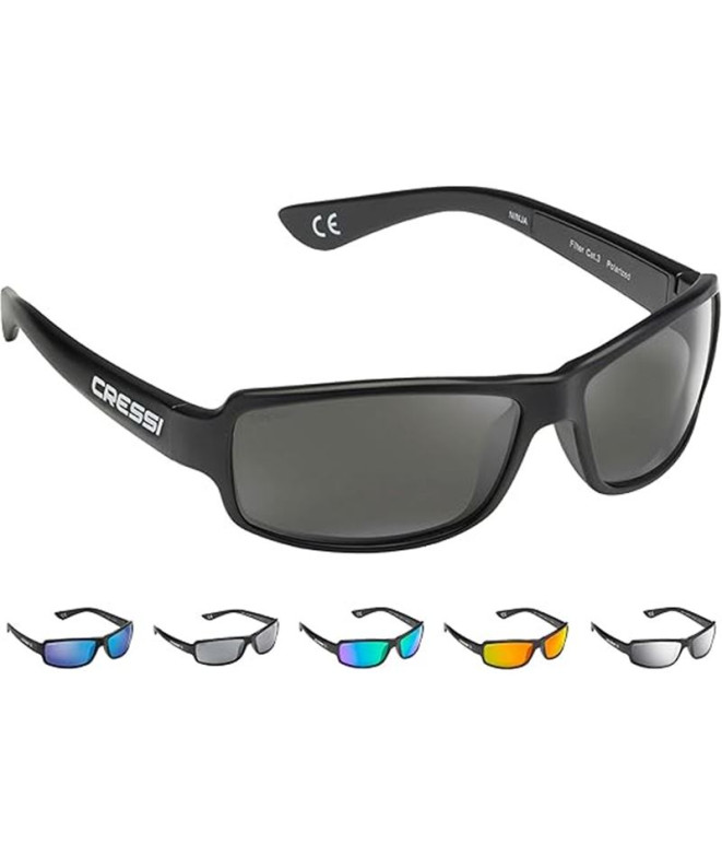 Óculos Cressi Ninja Flutuante Preto Brilhante