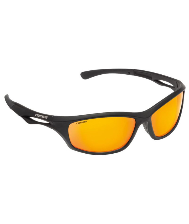 Óculos Cressi Sniper preto-lente espelho laranja