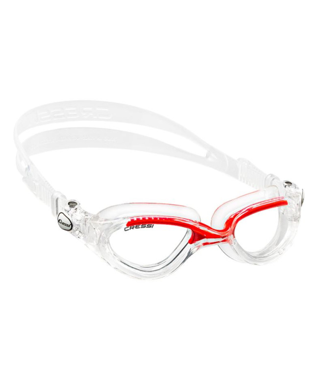 Gafas Flash Cressi Vermelho Transparente
