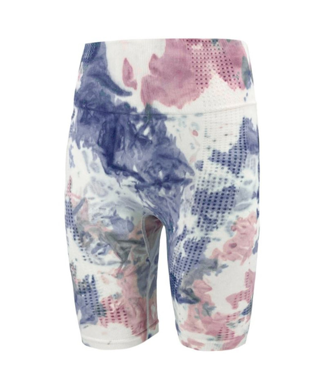 Bermuda Joluvi Mulher Tie Dye Orquídea...