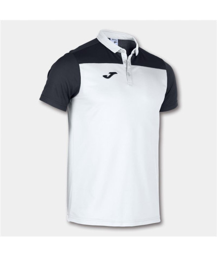 Polo Homem Hobby II manga curta branco-preto