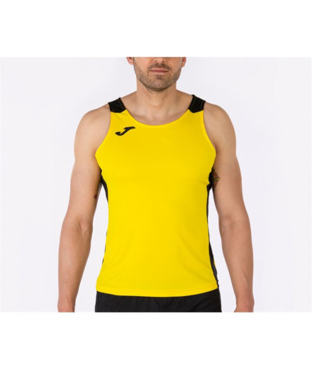Camiseta Running Homem From Record II Amarelo Preto