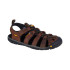 Sandálias Montanha de Keen Clearwater Cnx Leather Terra Escura/Preto Homem