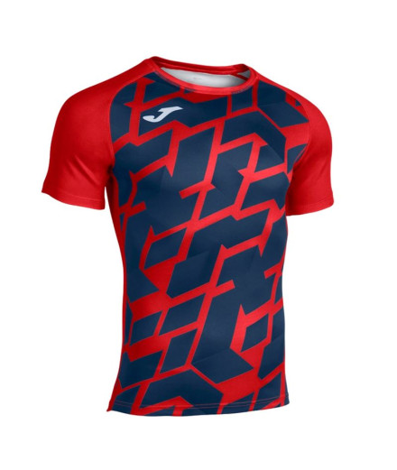 Camiseta Rugby De Myskin III Manga curta vermelho-marinho
