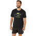 Camiseta Trail Top Homem por ASICS Fujitrail Logo Ss Preto