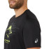 Camiseta Trail Top Homem por ASICS Fujitrail Logo Ss Preto
