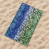 Toalha de Praia e piscina Secaneta Jacquard Terc. Davao Verde