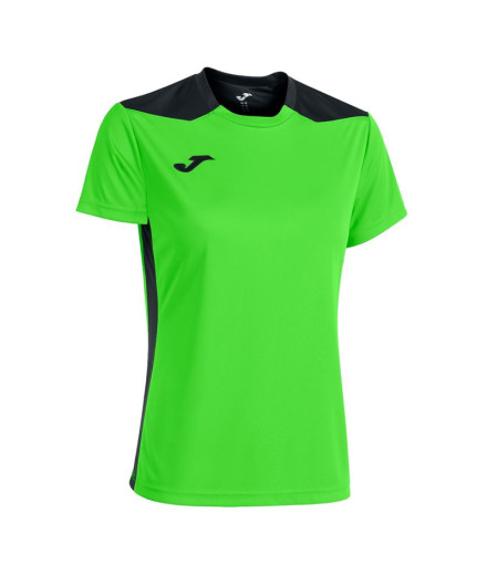 Camiseta Joma Mulher Campeonato de manga curta VI Fluor...