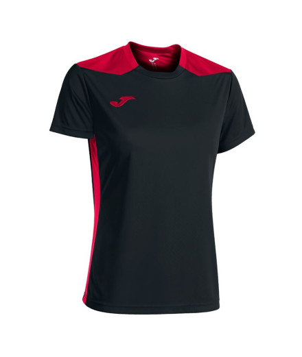 Camiseta Joma Mulher Campeonato de manga curta VI Preto...