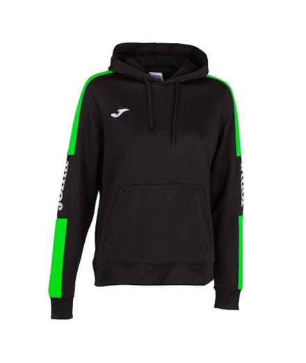 Moletom Joma Mulher Campeonato IV com capuz Preto Fluor...