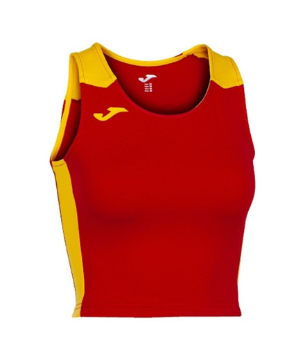 Top Running Joma Mulher de Record II Vermelho Amarelo