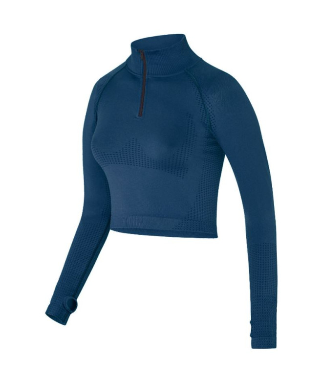 Camiseta Joluvi Mulher Ana Half Lake Blue -...