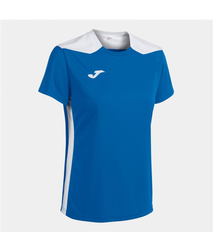 Camiseta Joma Mulher Manga curta Championship VI Royal White