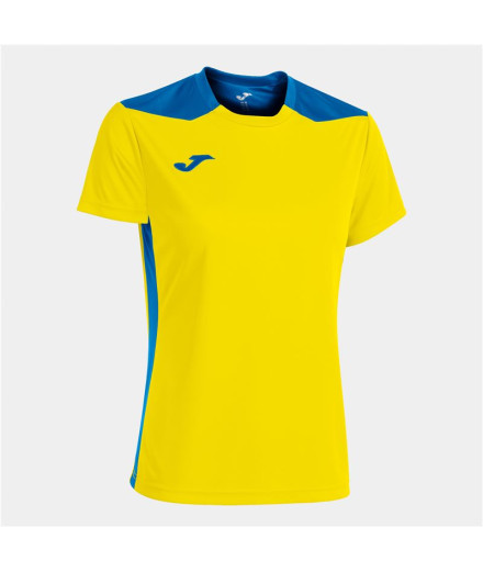 Camiseta Joma Mulher Campeonato de manga curta VI Amarelo...
