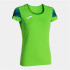 Camiseta Joma Mulher Manga curta Elite XI Verde Fluor Marinho