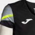 Camiseta Joma Mulher Manga curta Elite XI Preto Fluor Amarelo