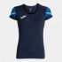 Camiseta Joma Mulher Manga curta Elite XI azul-marinho Fluor Verde